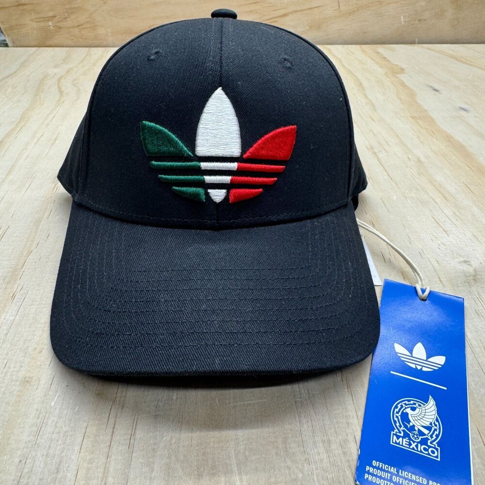NEW adidas Mexico El Tri 26 Originals Baseball Cap Unisex Black OSFM KD1771